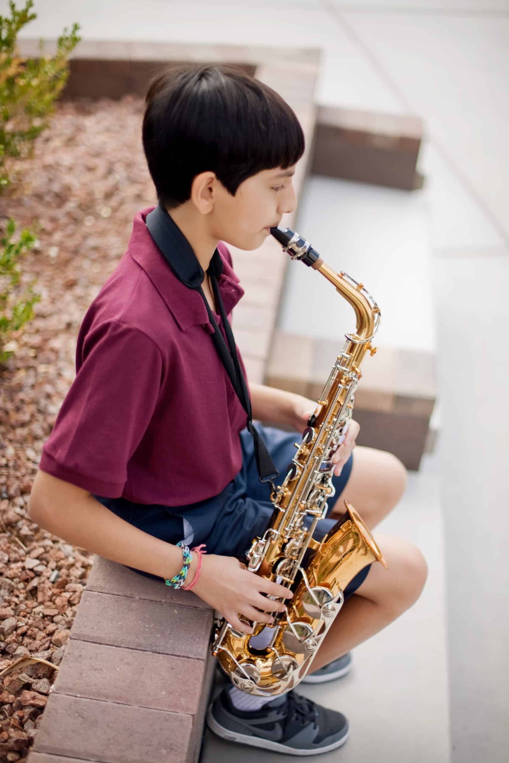 LVDS Student Playing Sax