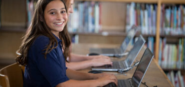 girl on computer